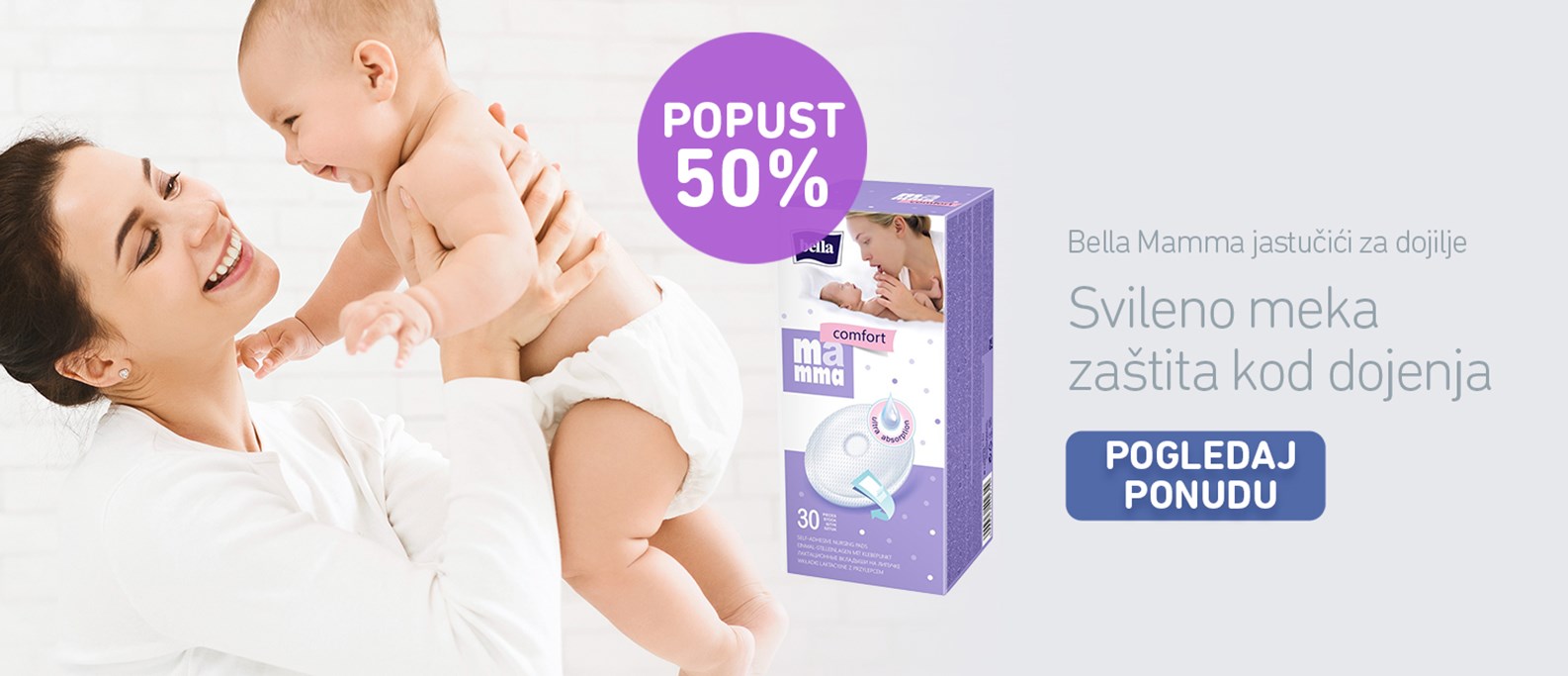 Bella mama comfort  jastučići za dojilje