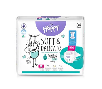 Bella Baby Happy dječje pelene Junior extra, br.6